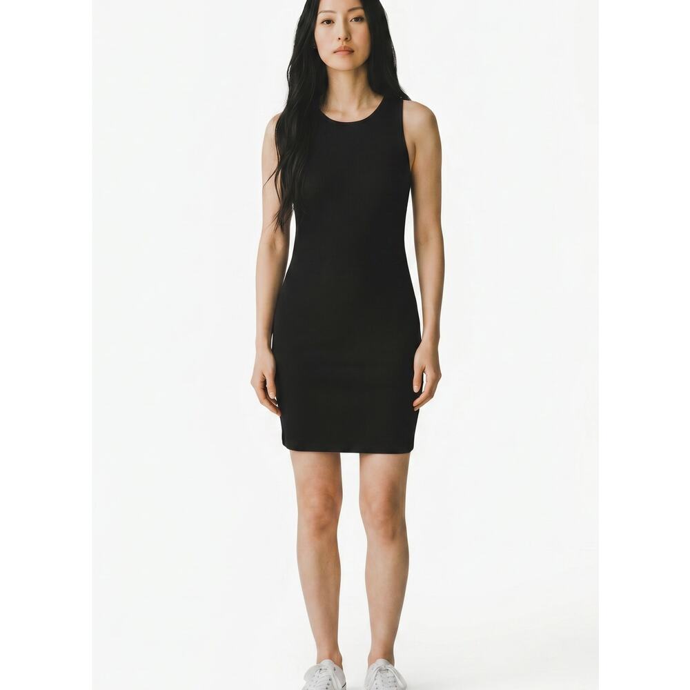 BP Black Sleeveless Tank Dress Mini Casual M NWT Minimalist Chic Timeless Chic
